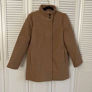 J. Crew Factory Button-neck city coat